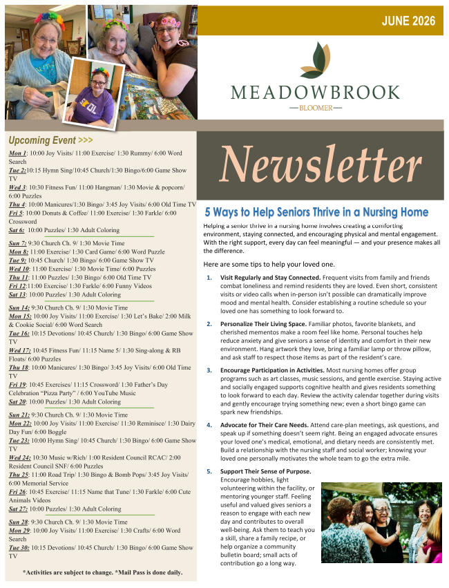 Click to open Newsletter in a new tab