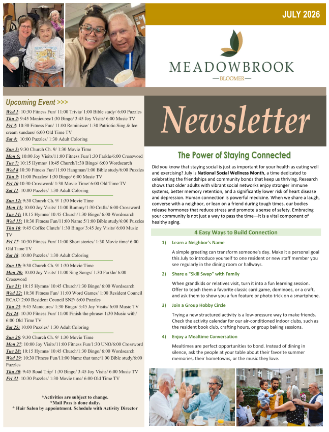 Click to open Newsletter in a new tab